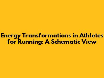 Energy Transformations in Athletes for Running: A Schematic View