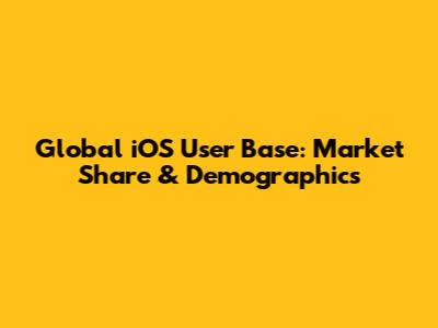 Global iOS User Base: Market Share & Demographics