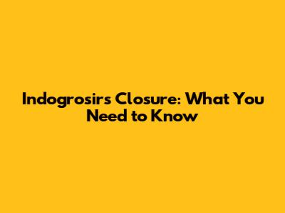Indogrosir's Closure: What You Need to Know