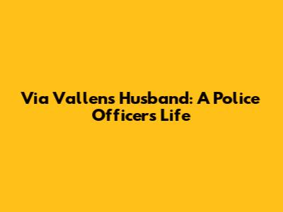 Via Vallen's Husband: A Police Officer's Life