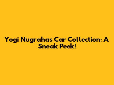 Yogi Nugraha's Car Collection: A Sneak Peek!